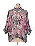 Johnny Was Paisley Pink 3/4 Sleeve Blouse Size XL - photo 1