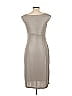 Connected Apparel 100% Polyester Solid Gray Cocktail Dress Size 10 - photo 2