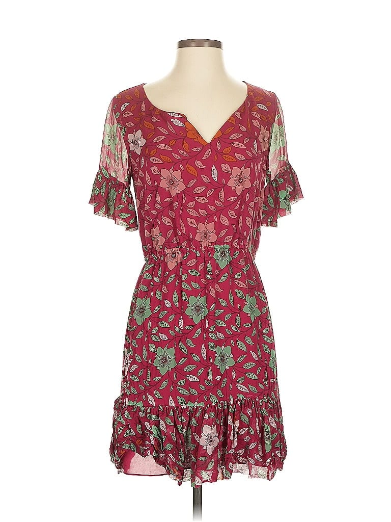Pre-owned Diane Von Furstenberg Casual Dress In Burgundy