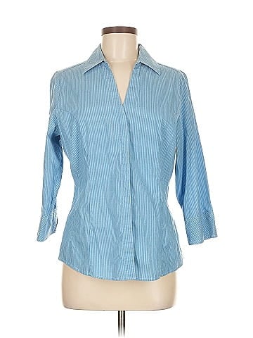 Riders by Lee 3/4 Sleeve Button-Down Shirt (view 1)