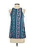 Akemi + Kin 100% Cotton Teal Sleeveless Blouse Size XS - photo 1