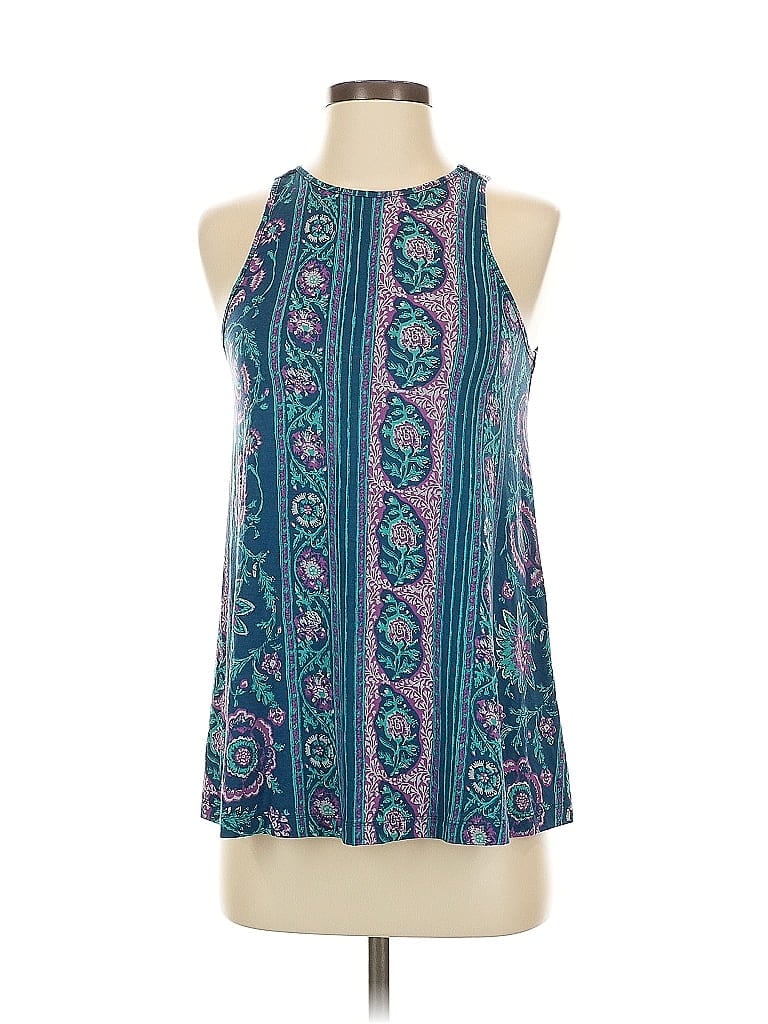 Akemi + Kin 100% Cotton Teal Sleeveless Blouse Size XS - photo 1