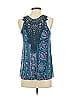Akemi + Kin 100% Cotton Teal Sleeveless Blouse Size XS - photo 2