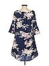Unbranded 100% Polyester Floral Blue Casual Dress Size S - photo 2