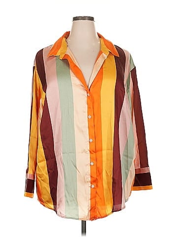 Fe Noel x Target 3/4 Sleeve Button-Down Shirt (view 1)