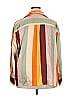 Fe Noel x Target 100% Recycled Polyester Color Block Orange 3/4 Sleeve Button-Down Shirt Size 2X - photo 2