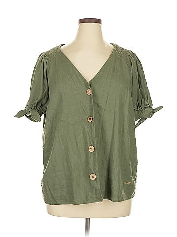 Anne Klein Short Sleeve Blouse (view 1)
