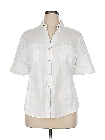 Anne Klein 3/4 Sleeve Button-Down Shirt (view 1)