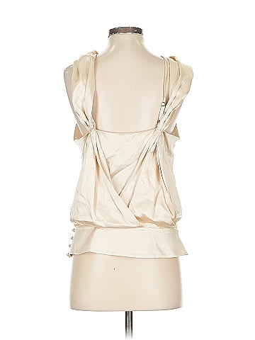 BCBGMAXAZRIA Sleeveless Silk Top (view 2)