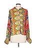 Alexis 100% Polyester Orange Long Sleeve Blouse Size L - photo 1