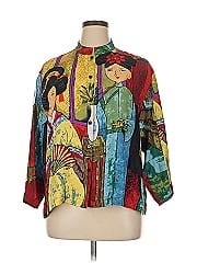 Chico's Design 3/4 Sleeve Silk Top