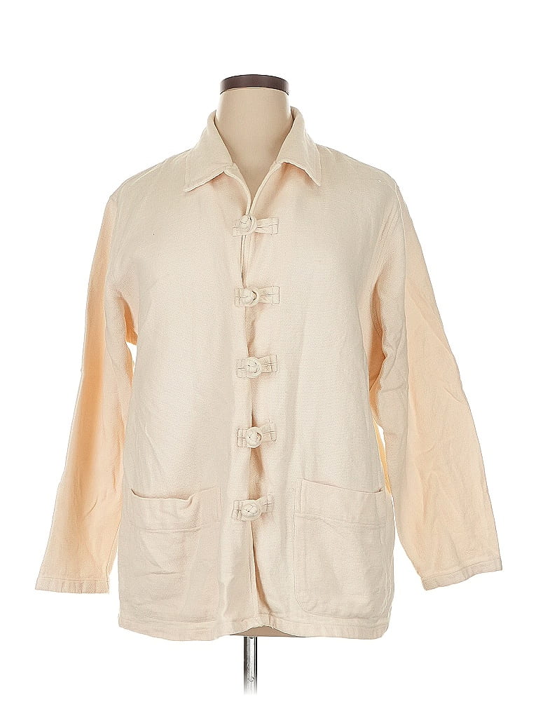 Chico's Design 100% Cotton Ivory Jacket Size XL - photo 1