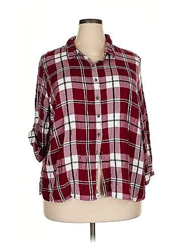 Catherines 3/4 Sleeve Button-Down Shirt (view 1)