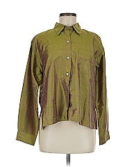 Chico's Design Long Sleeve Silk Top