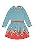 Mini Boden Chevron-herringbone Teal Dress Size 4 - 5 - photo 1