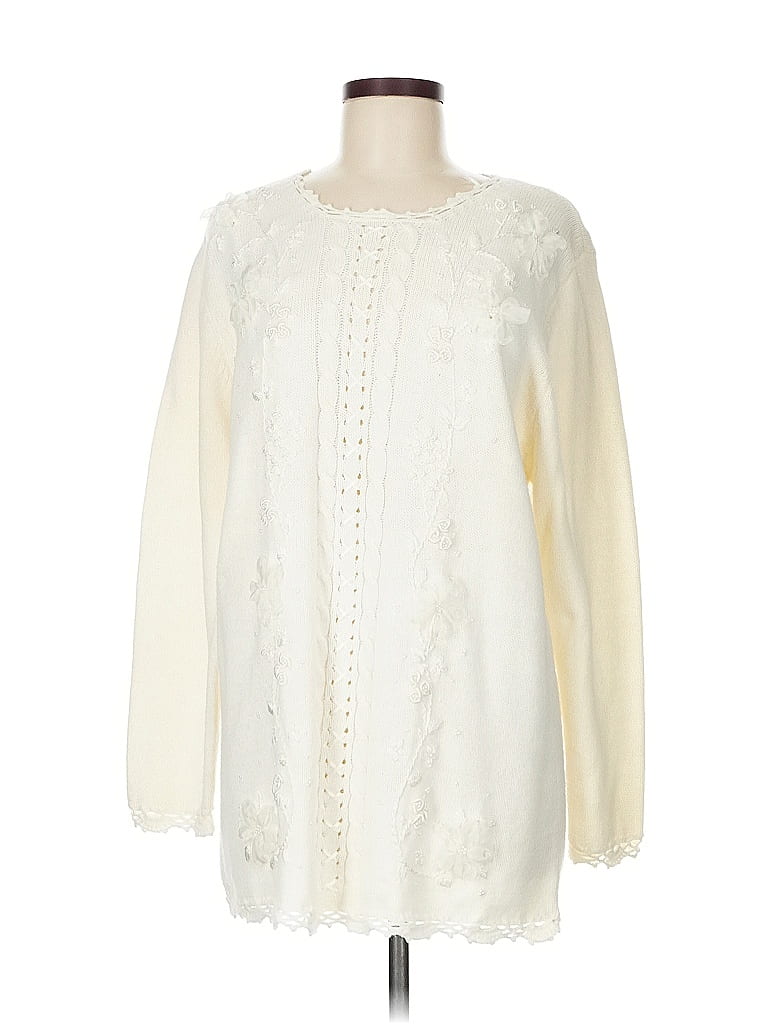 Koret Ivory Pullover Sweater Size M