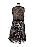 ML Monique Lhuillier 100% Nylon Paisley Black Cocktail Dress Size 14 - photo 2
