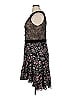 ML Monique Lhuillier 100% Nylon Paisley Black Cocktail Dress Size 14 - photo 4