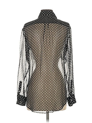 Equipment Long Sleeve Silk Top (view 2)