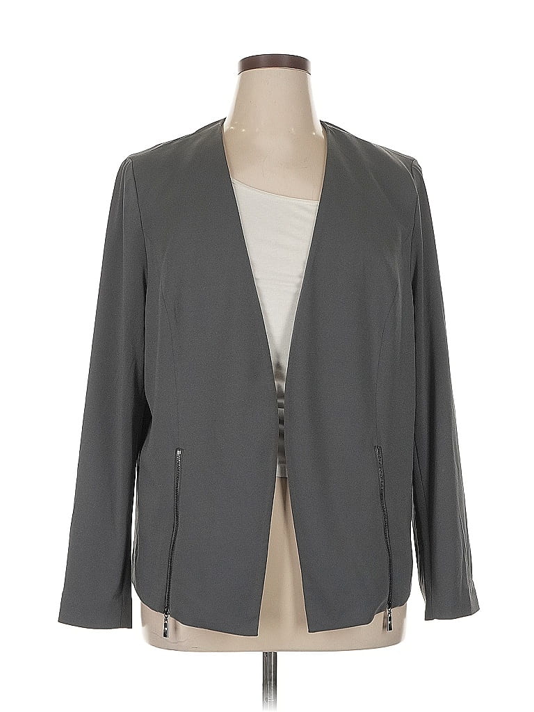Belle By Kim Gravel Gray Jacket Size 1X - photo 1