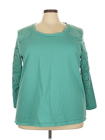 Roaman's 3/4 Sleeve Top (view 1)