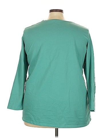 Roaman's 3/4 Sleeve Top (view 2)