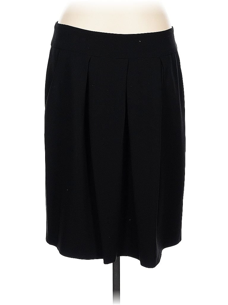 Pre-owned Donna Karan Wool Skirt In Black