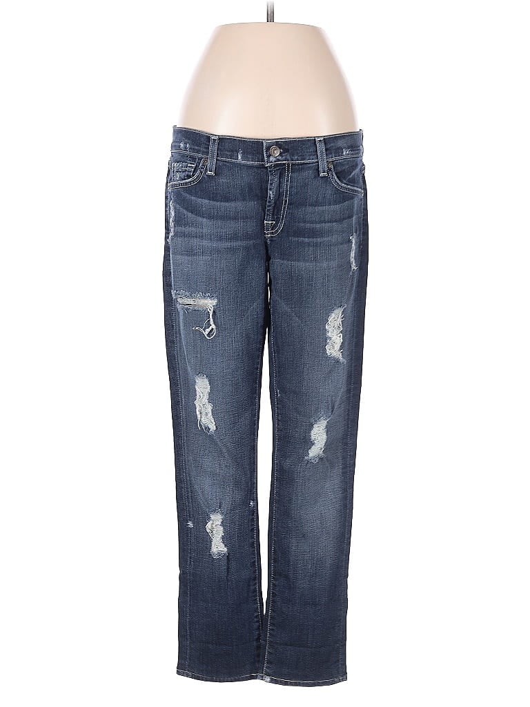 Pre-owned 7 For All Mankind Jeans In Blue