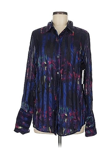 Equipment Long Sleeve Silk Top (view 1)