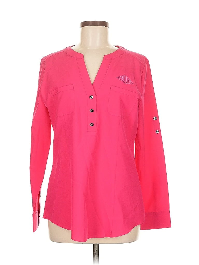 ASSORTED BRANDS Pre-owned Long Sleeve Blouse In Pink