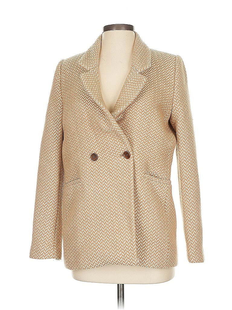 Anine Bing Chevron-herringbone Tan Blazer Size XS - photo 1