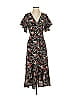 Max Studio Floral Black Casual Dress Size XS - photo 1