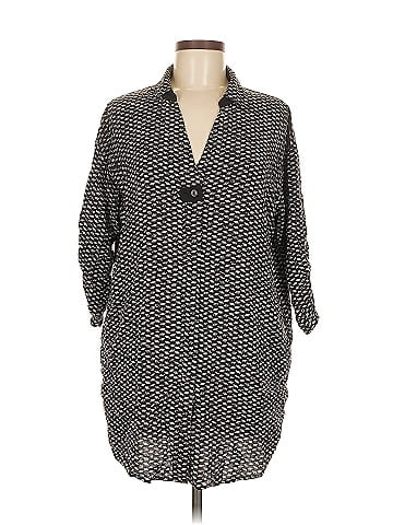 Cabernet 3/4 Sleeve Button-Down Shirt (view 1)
