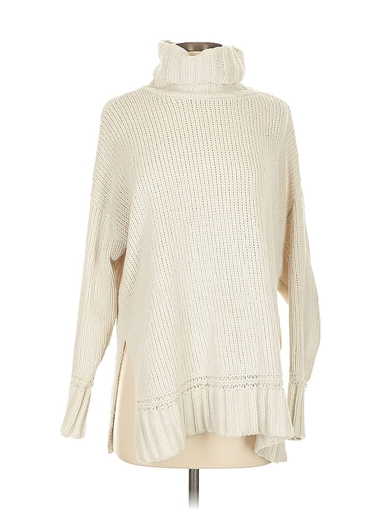 Pre-owned Aerie Turtleneck Sweater In White