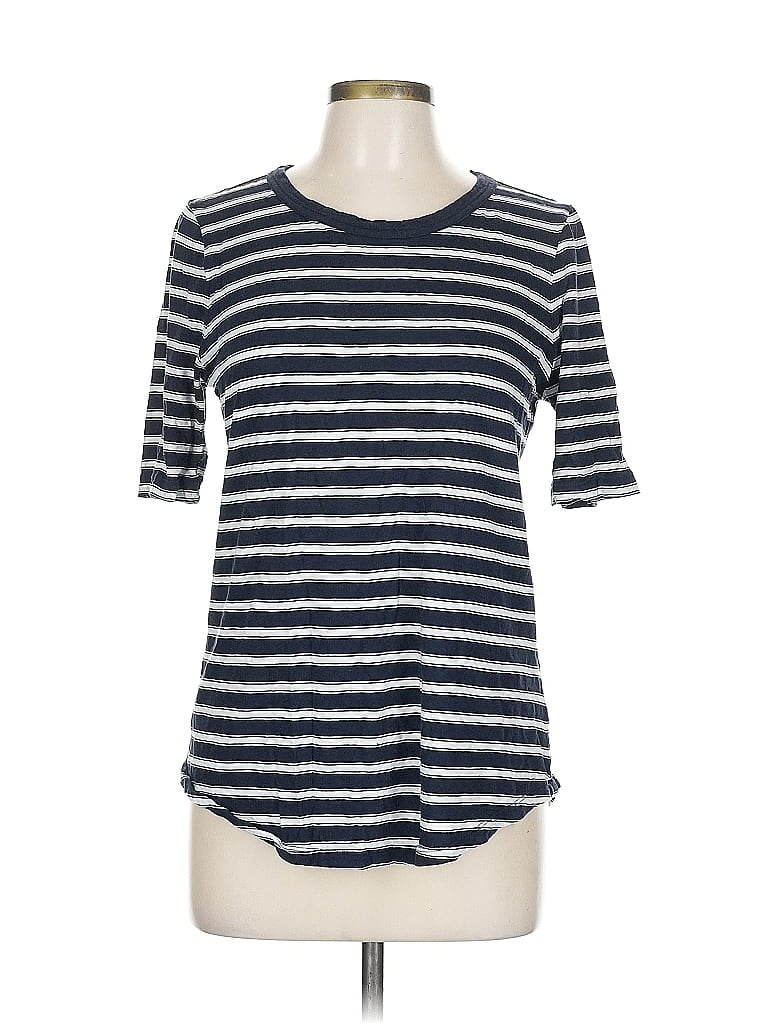 Pre-owned Banana Republic Factory Store 3/4 Sleeve T-shirt In Blue