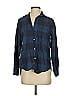 Grayson 100% Cotton Plaid Blue Long Sleeve Button-Down Shirt Size XS (1) - photo 1