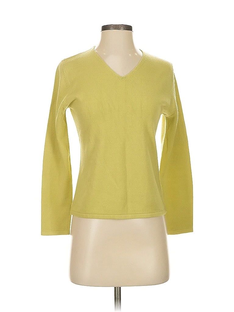 Pre-owned Gap Cashmere Pullover Sweater In Green