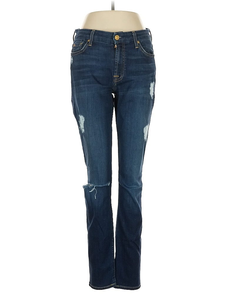 Pre-owned 7 For All Mankind Jeans In Blue