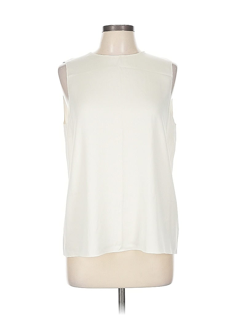 Basic Editions Women's Plus Sleeveless Camp Shirt - Anchor