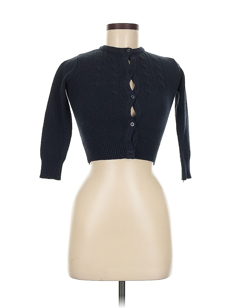 Pre-owned Chaps Cardigan Sweater In Blue