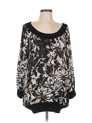 St. John Long Sleeve Silk Top (view 1)