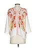 Rose + Olive 100% Polyester Orange 3/4 Sleeve Blouse Size S - photo 2