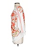 Rose + Olive 100% Polyester Orange 3/4 Sleeve Blouse Size S - photo 4