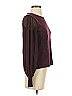 CeCe Burgundy Long Sleeve Top Size XS - photo 3
