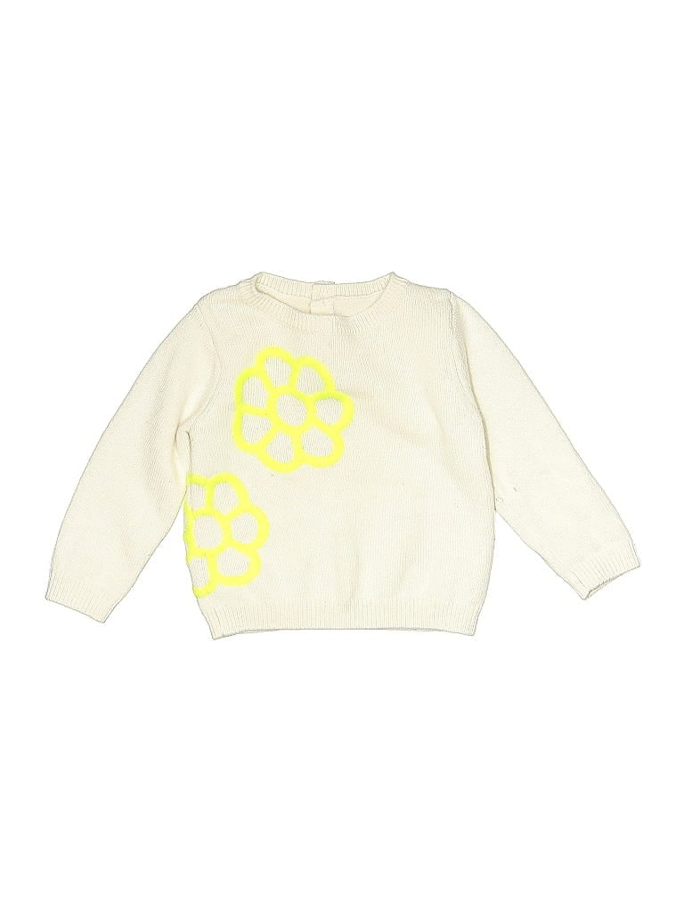 Pre-owned Unbranded Kids' Pullover Sweater In White