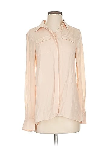 Parker Long Sleeve Silk Top (view 1)
