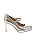Naturalizer Metallic Silver Tan Heels Size 7 1/2 - photo 1