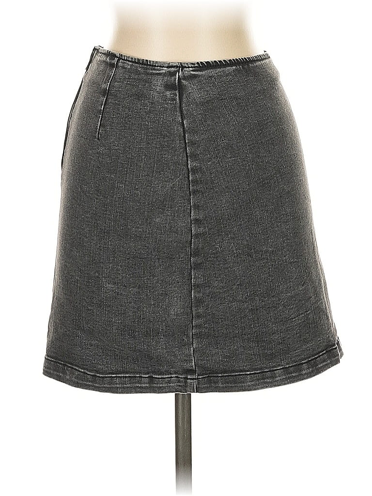 Pre-owned Wild Fable Denim Skirt In Gray
