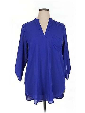 All in Favor 3/4 Sleeve Blouse (view 1)