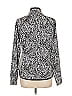 T by Talbots Print Silver Black Track Jacket Size L - photo 2